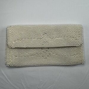 Vtg Faux‎ Pearl Bags By Susan Beaded Japan 1950s Coin Purse Clutch